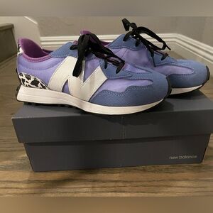 New Authentic New Balance Kids' Grade School 327 Shoes
Color: Violet Dalmatian